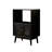23.62"Solid Wood Pine Black Sideboard
