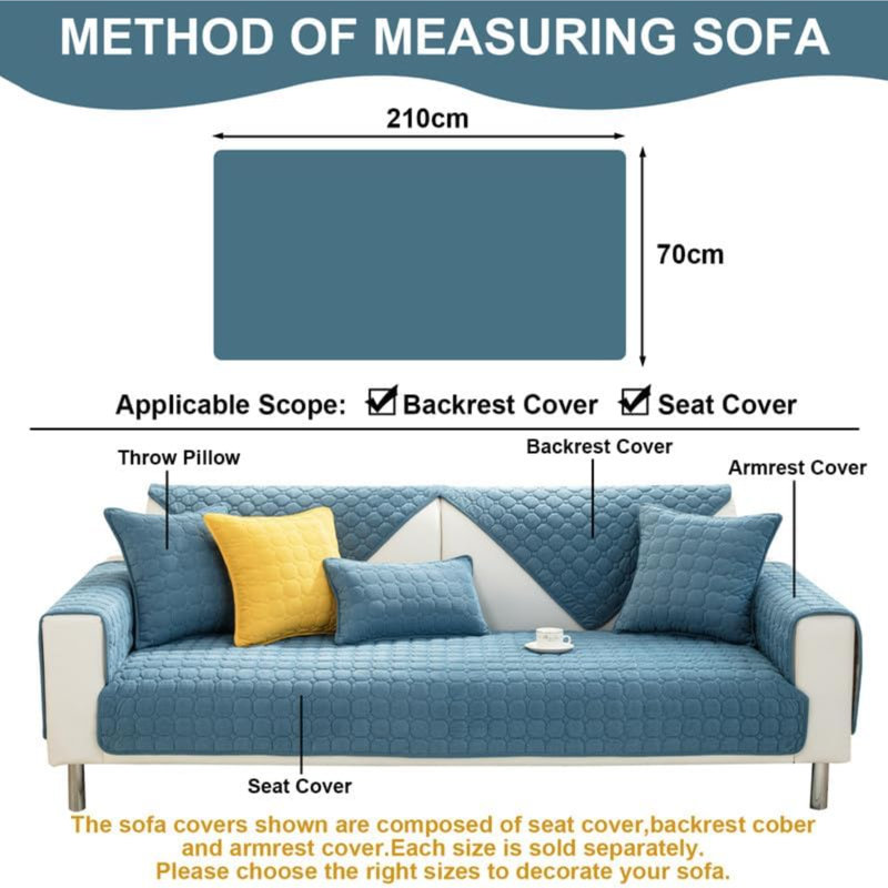 Siun Outdoor Patio Sofa Cover, Blue