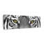«White Tiger Eyes», impression panoramique sur toile tendue 3 pièces-475896142