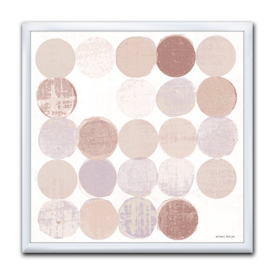 « shade of rose geometric points i »-reproduction d’image sur toile