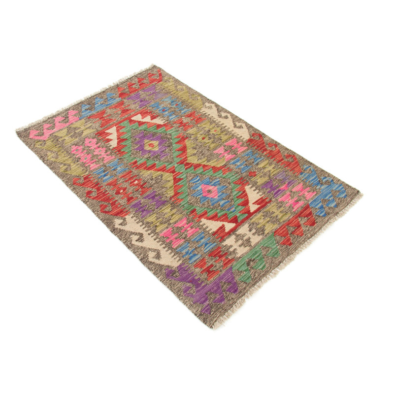 Geometric Hand Woven 77cm X 116cm Area Rug