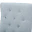 Chaise de salle à manger en tissu bleu, 2 piqûres en losange, pieds en bois, structure à 2 pieds-2062320032