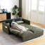 Lit convertible de 164 cm, réglable en hauteur (31 positions), avec fonction gigogne, en velours côtelé, 2 oreillers et rangement latéral. Idéal pour un intérieur moderne et fonctionnel, ce lit offre un style élégant et pratique grâce à ses poches intégrées.
