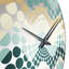 Horloge murale à chevrons vert Serene Seashore-101235851