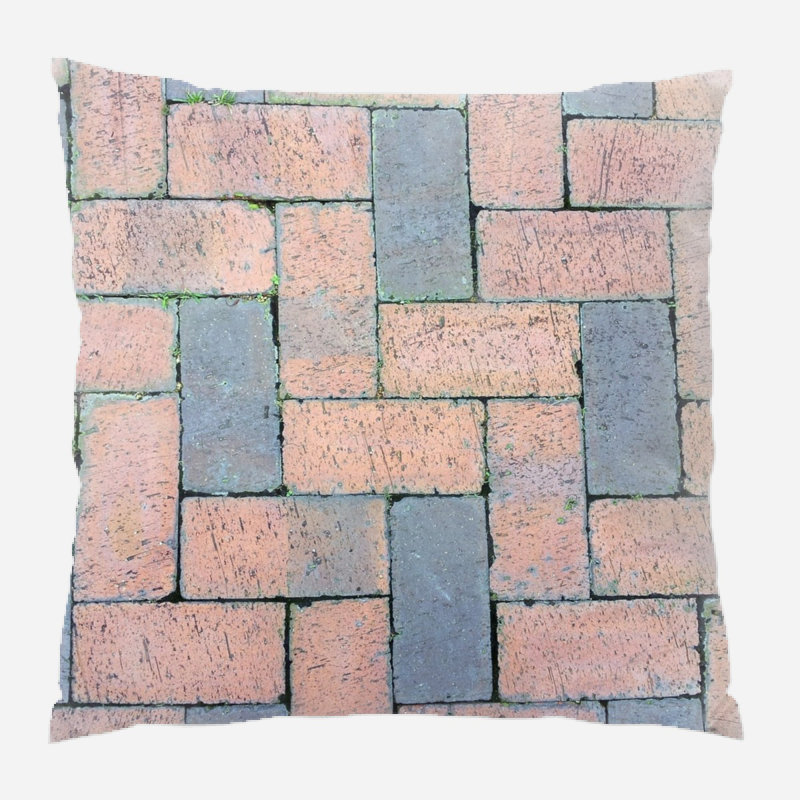 Coussin décoratif brique
