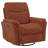 Adler Upholstered Power Swivel Glider Recliner Rust-2086831853