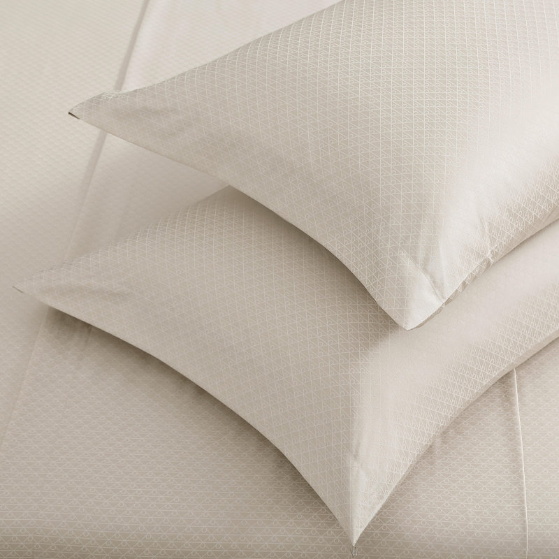 Ensemble de draps Calvin Klein Emblem Tencel, Très grand lit, Beige