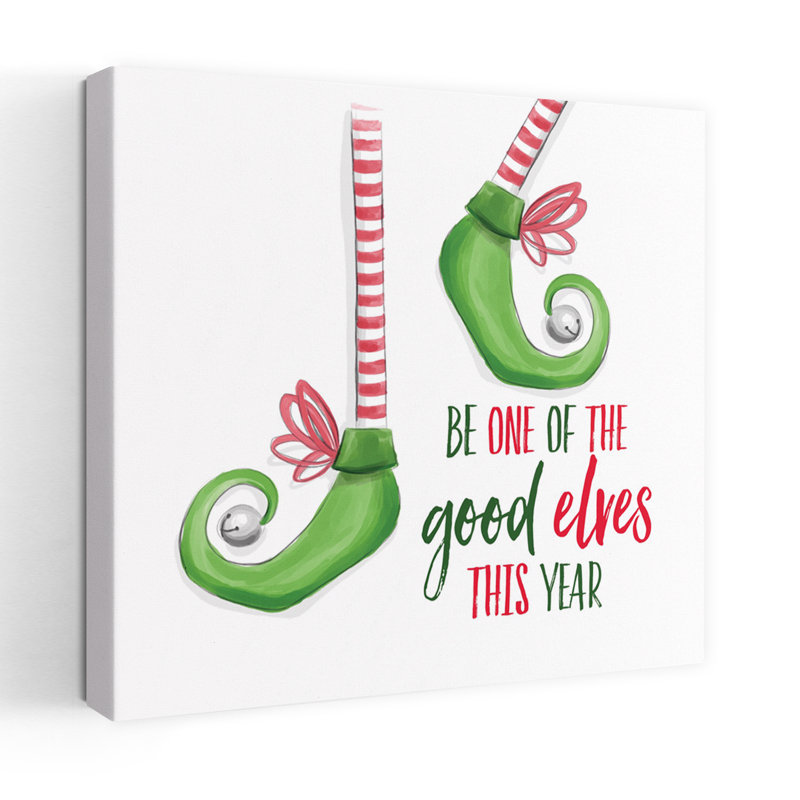 «Good Elves», œuvre d'art fantaisiste contemporaine, H 18 po x l 18 po