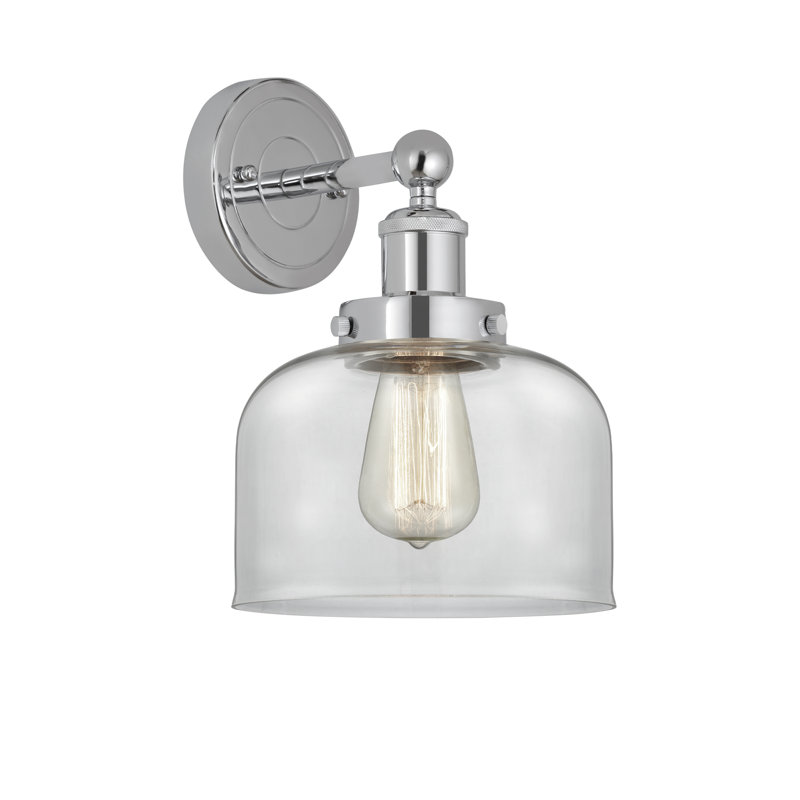 Cetronia Armed Sconce, Clear, Polished Chrome
