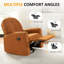 Chaise berçante 33,46 po, fauteuil inclinable pivotant rembourré-420146003
