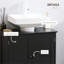Armoire de salle de bain sous le lavabo avec 2 portes et tablette HOMcom-1128657893