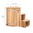 Anyi 110 Volt 1 - Person Red Cedar Round Plug and Play Ice Tub