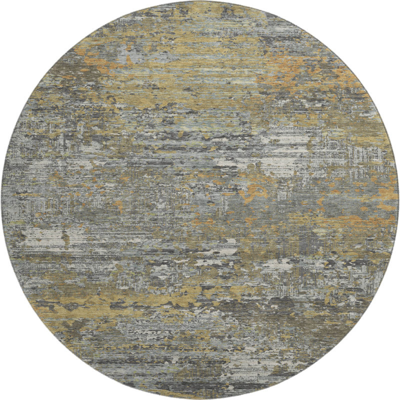 Premium Machine Washable Elize AMF1393 Modern Rug, Round 8'