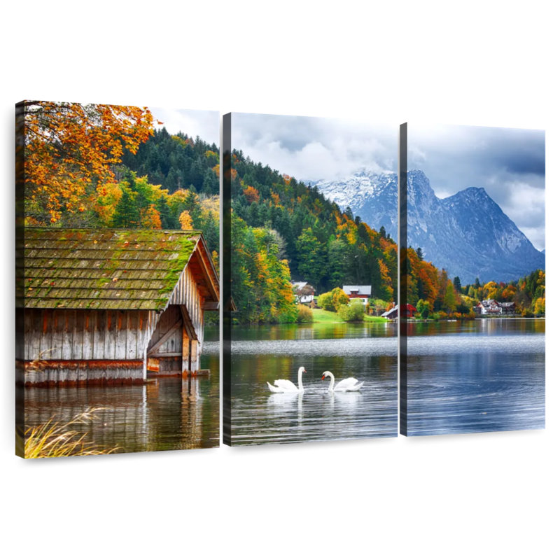 Alvord Grundlsee Swans, H 24 po x l 38 po