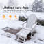Chaise Adirondack pliante en PEHD avec repose-pieds rétractable, chaise de patio réglable toutes saisons à 3 positions pour terrasse-1106425833