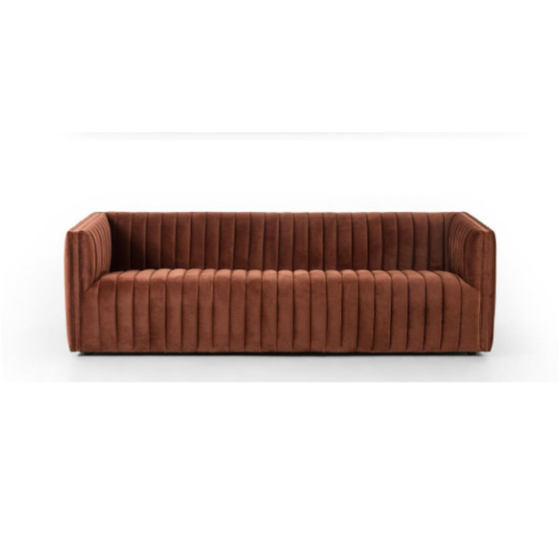 Augustine 97" Sofa, Surrey Auburn, 26.5" H x 88" W x 35" D