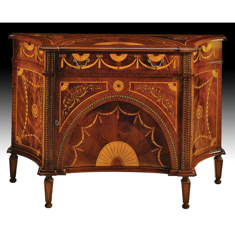 59" Wide Mahogany Wood Sideboard