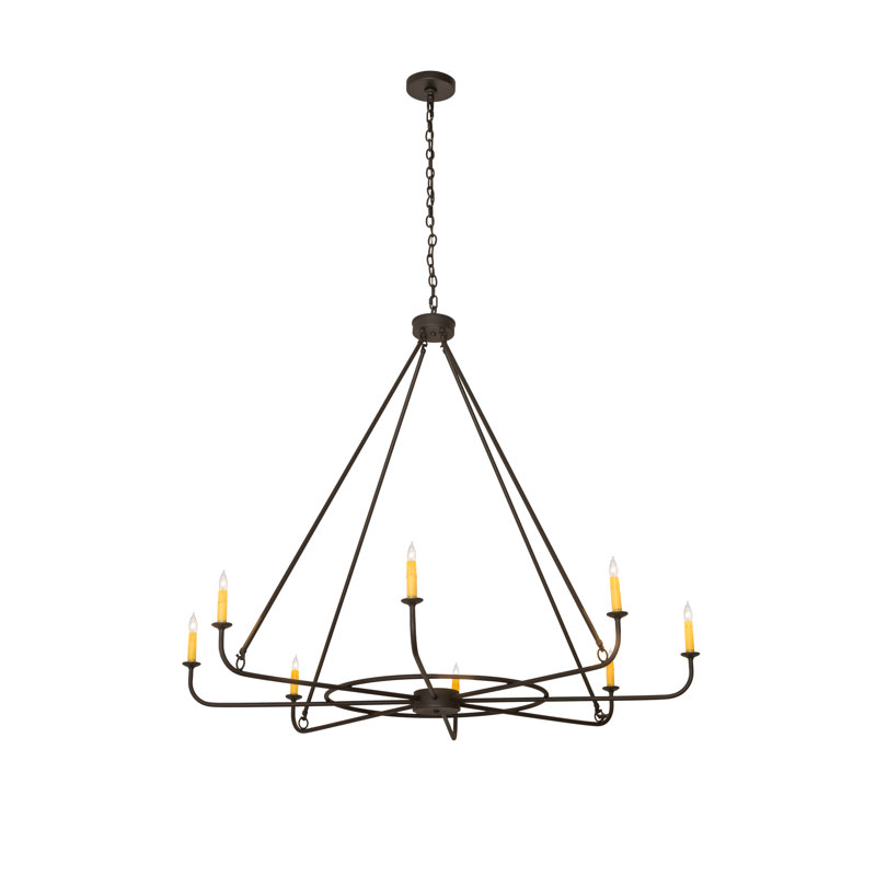 Wagon Wheel 8 - Light Pendant