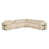 Cuir véritable beige est en rupture de stock