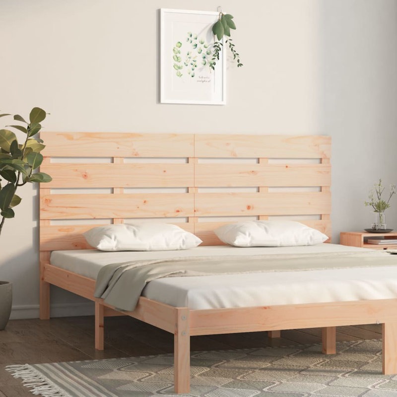 Santini Solid Wood Headboard, Brown, 200 x 80 cm