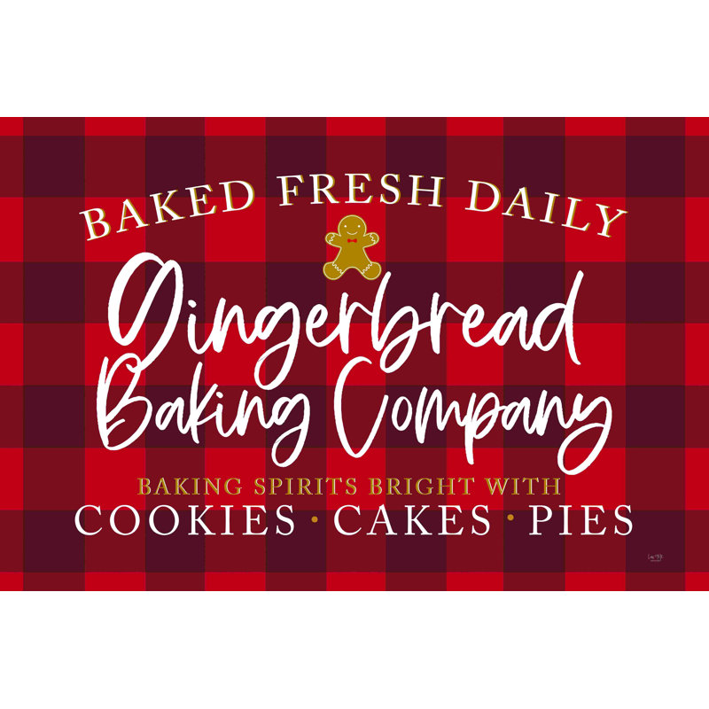 «Gingerbread Bake Company», impression sur toile tendue, H 8 po x l 12 po