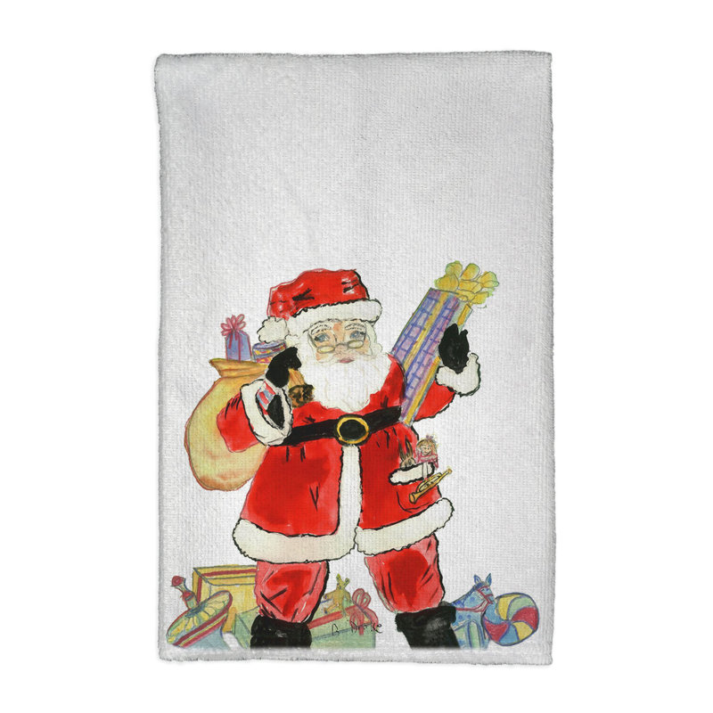 Serviette de thé père noël