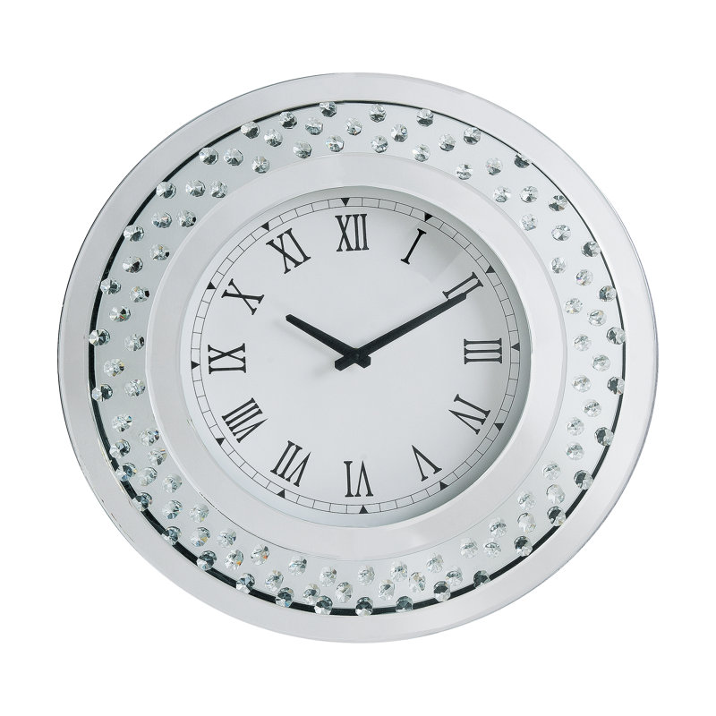 Horloge murale à miroir Kabrina