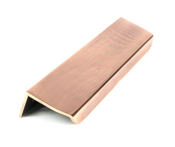 Moore Finger Pull, Polished Bronze, 6.7"