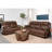 Ellen 2 Piece Sofa And Loveseat Set, Brown Faux Leather
