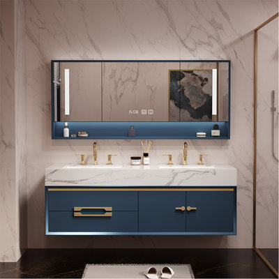 Exquisite light luxury bathroom cabinet