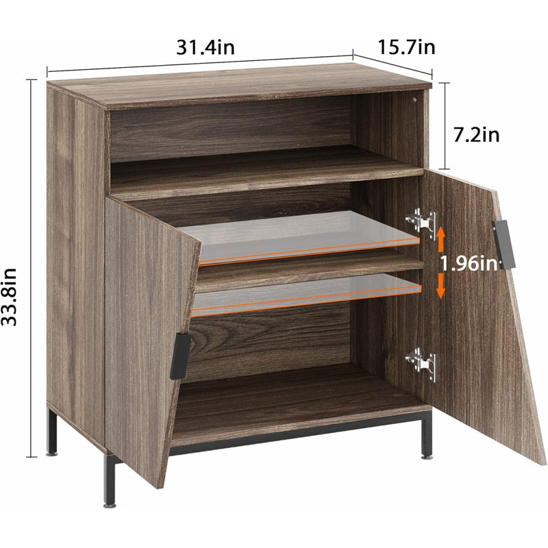 Sideboard Cabinet,storage Cabinet With Doors And Shelves Sideboard,brown