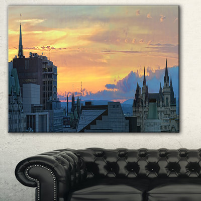 « ottawa city panoramique », impression sur toile