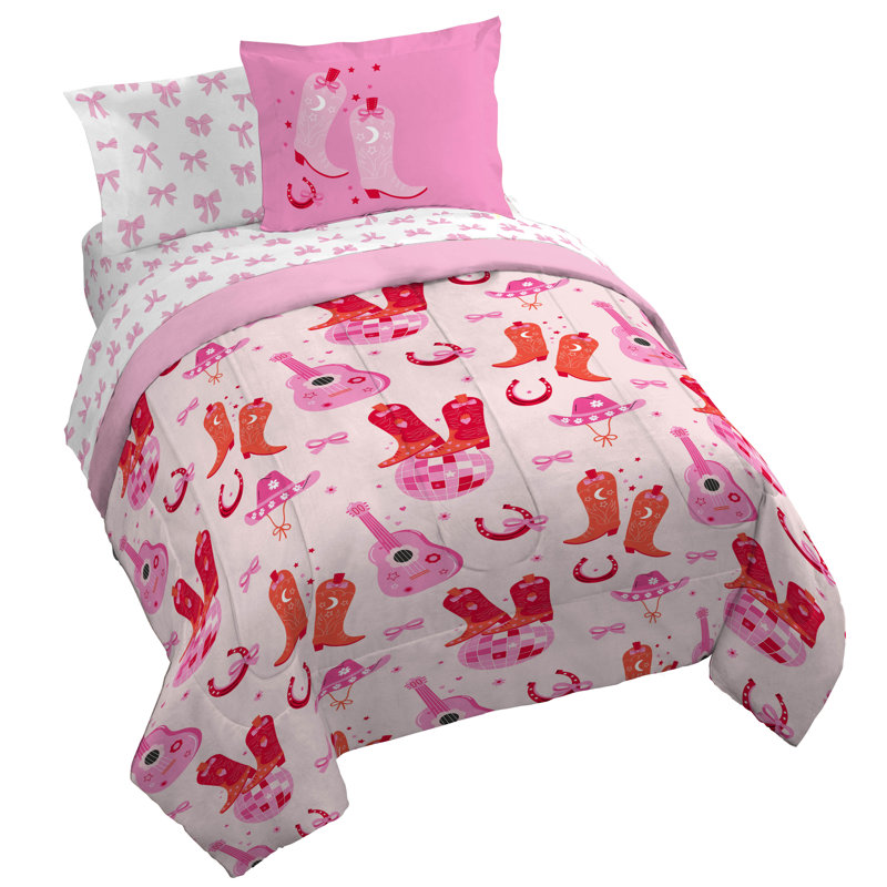 Coquette Cowgirl Bed Set W/ Sham, Full Comforter + 2 Standard Shams
