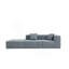 Boneless Modern Modular Sectional Single Sofa Couch Single Square Sofa Modern Armless Floor Sofa Couch Accent Armless Chair With Removable Back Cushion For Living Room, Apartment