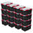 Sterilite 8.5 Gal Gasket Box, Stackable Storage Container w/ Lid, Black, 4 Pack-138097226-138097233