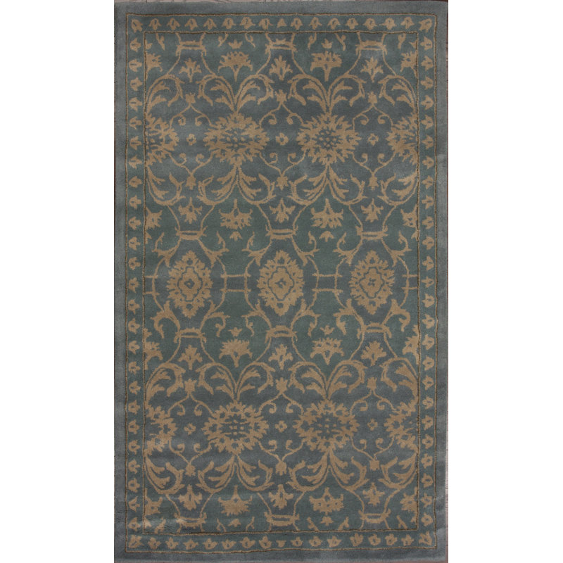 Tapis bleu clair Duharte Vittorio, 5 pi x 8 pi
