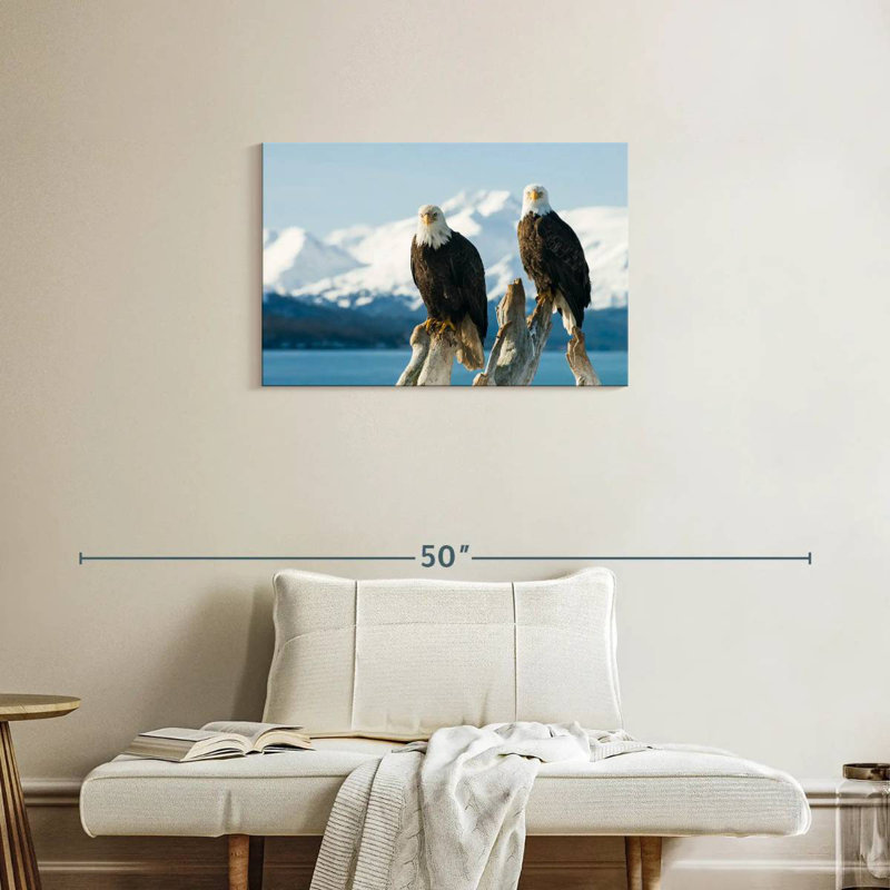 Brampt Bald Eagle Pair, 20" H x 30" W