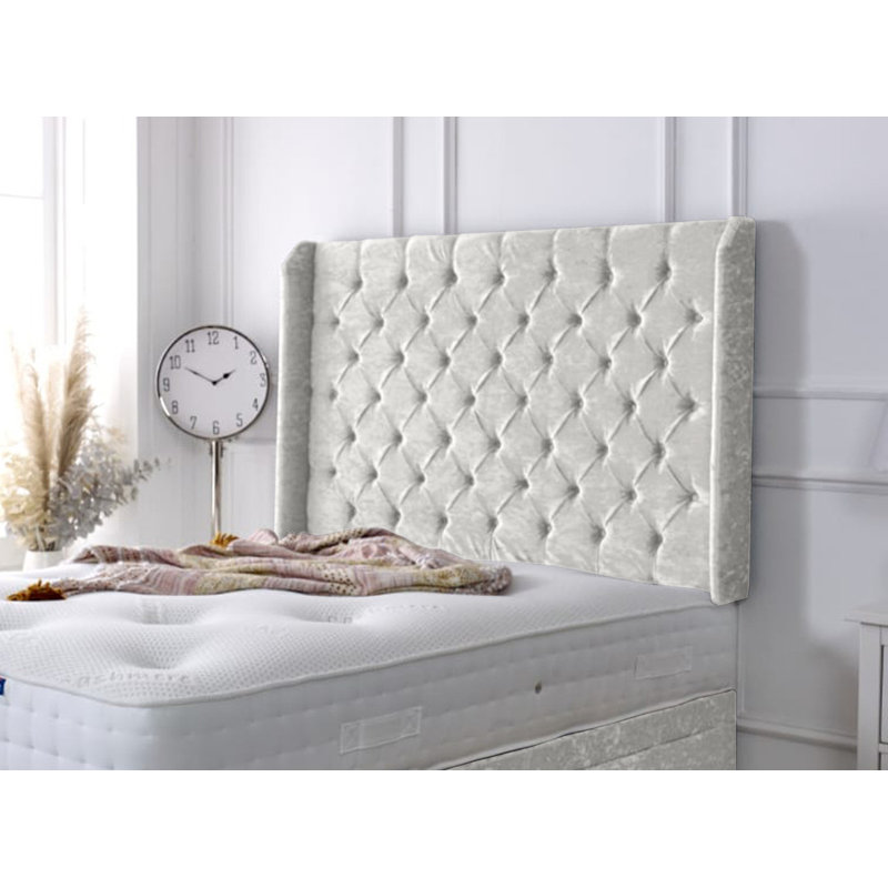 Upholstered Headboard, Single (3'), White