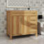 Meuble-lavabo de 36 po en bois comprenant 2 portes à fermeture douce, 3 tiroirs à fermeture douce et une tablette réglable