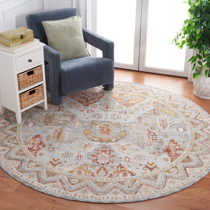 Xanthi Performance Southwestern Rug, Round 6'7"