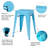 Shively Counter Stool with Metal Frame-834113217
