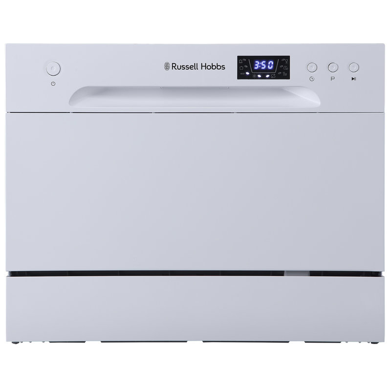 Russell Hobbs RHTTDW6B Freestanding Compact Dishwasher, White