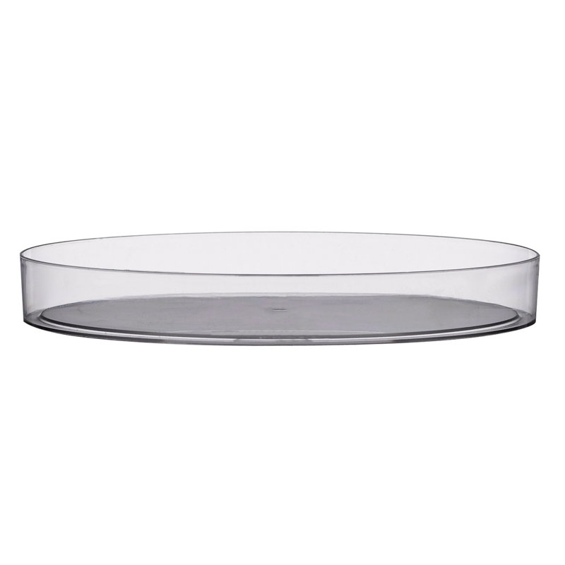 Plateau de table à café designer, H 1,5 po x l 10,88 po x P 10,88 po, Cristal