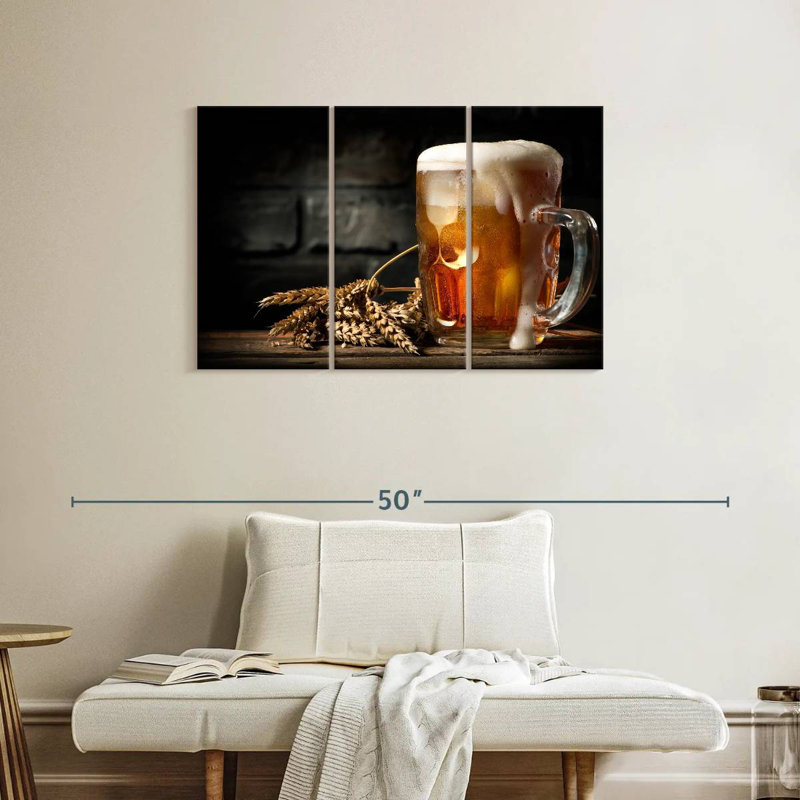 Yarlin Foamy Beer, 24" H x 38" W