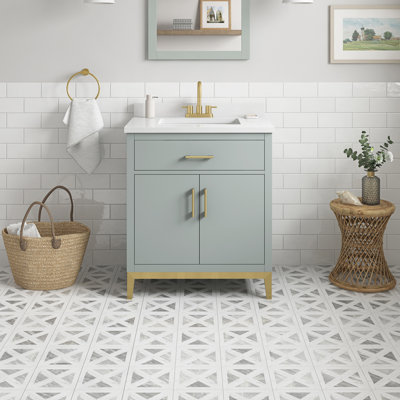Meuble-lavabo simple avec plateau 30 po Fossen