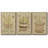 " Antique Ship Plan I " 3 - Pieces-97760205-97760209