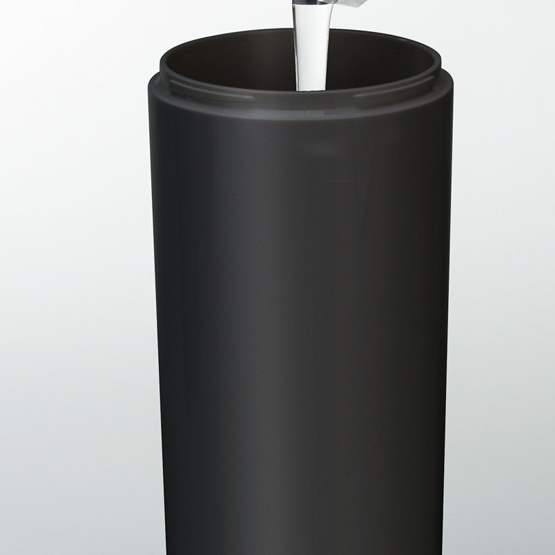 Tower Yamazaki Home Shampoo Dispenser, Contemporary Bottle Pump For Shower, Shampoo, 16.9 fluid oz., Black