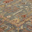 Tapis bleu / doré / rouge en laine noué à la main Brandonville-819438716