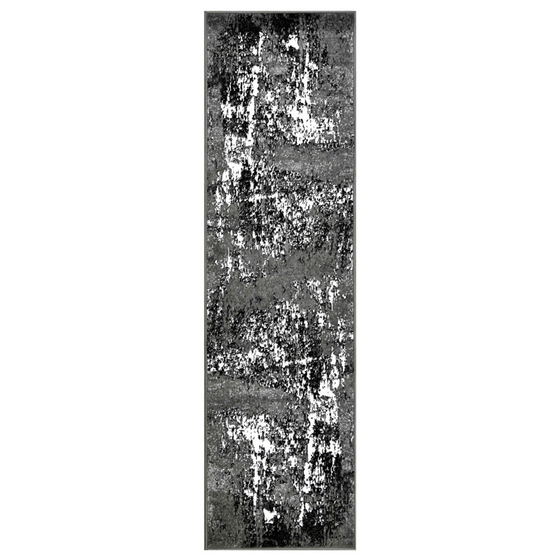 Abstract Indoor Rug, Runner 2' x 7'