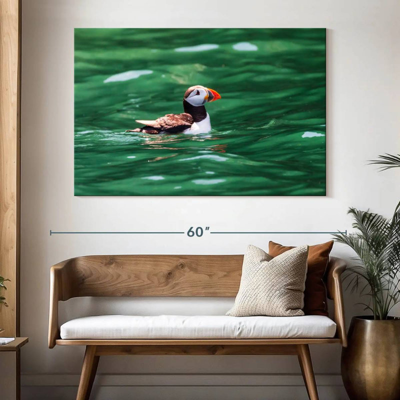 Crowle Floating Puffin, 34" H x 51" W
